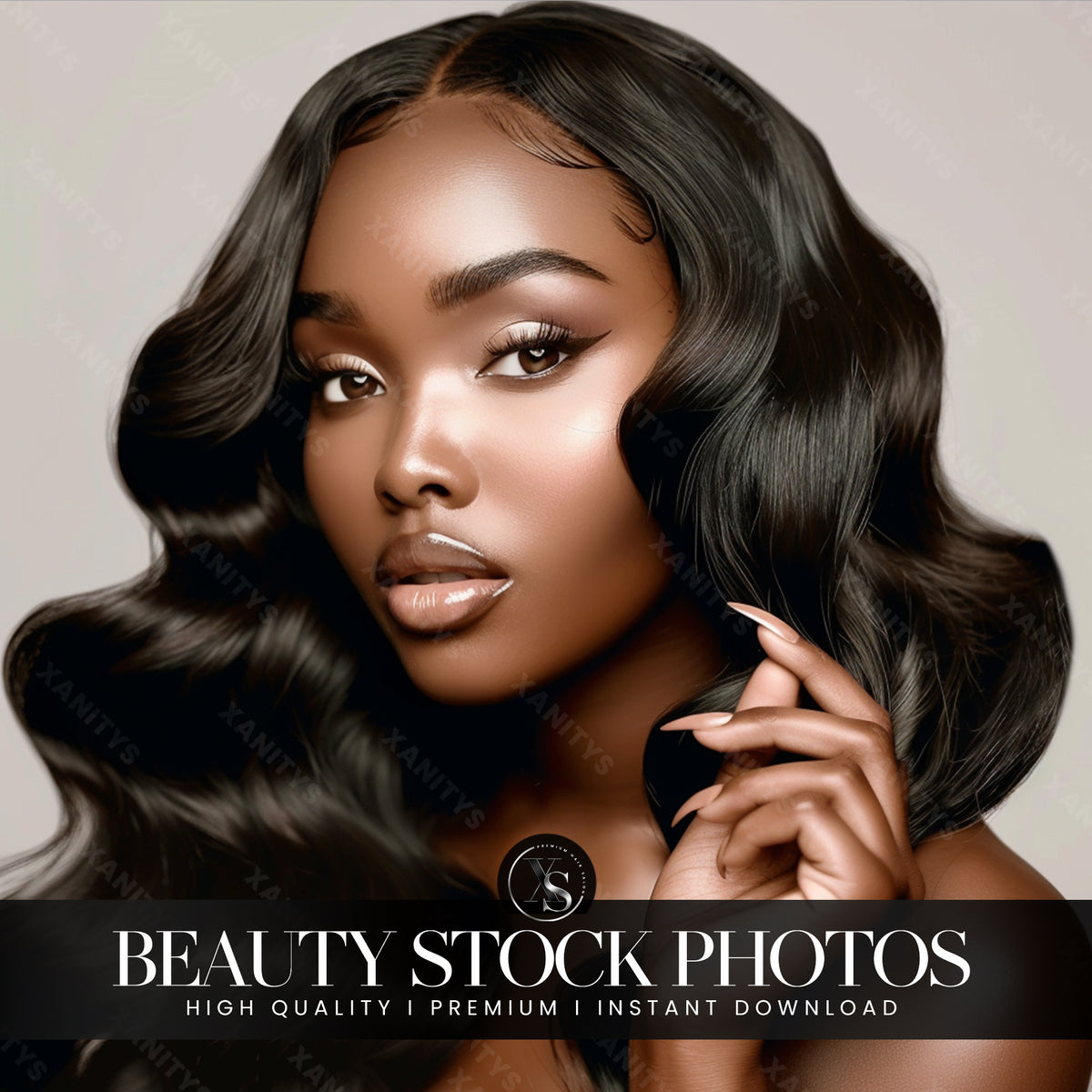 Curly Hair Stock Photo - V4