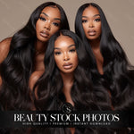 Trio Hair Stock Photo