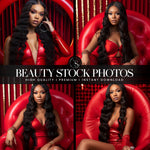 Red Glam Stock Photos