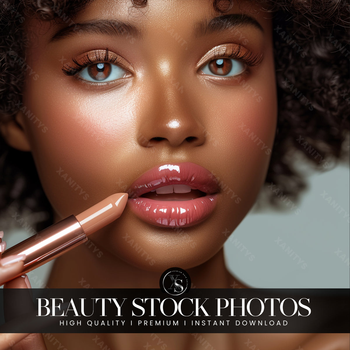 Black Beauty Cosmetics Stock Photos