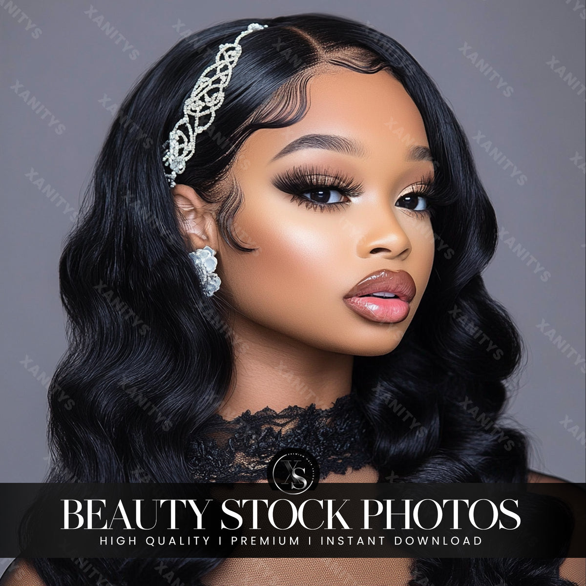 Classic Curly Hair Stock Photos