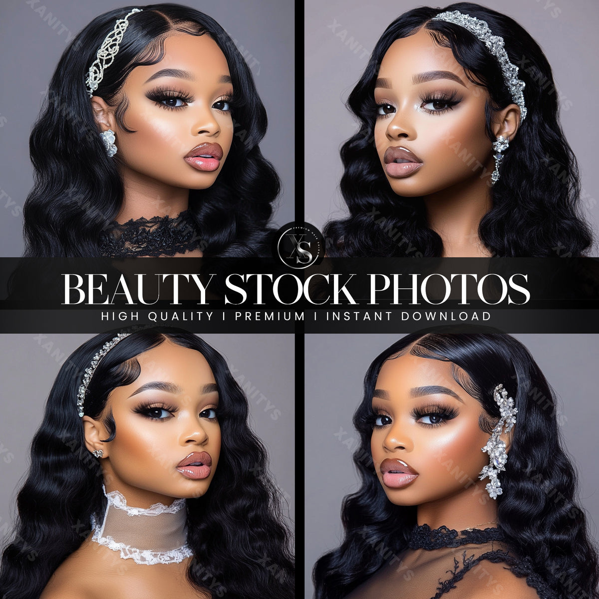 Classic Curly Hair Stock Photos