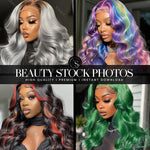Black Woman Lace Wig Stock Photos | Volume 7