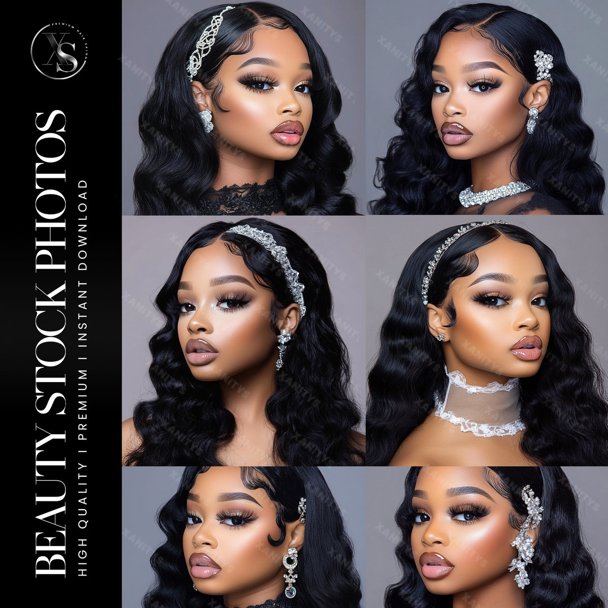 Classic Curly Hair Stock Photos