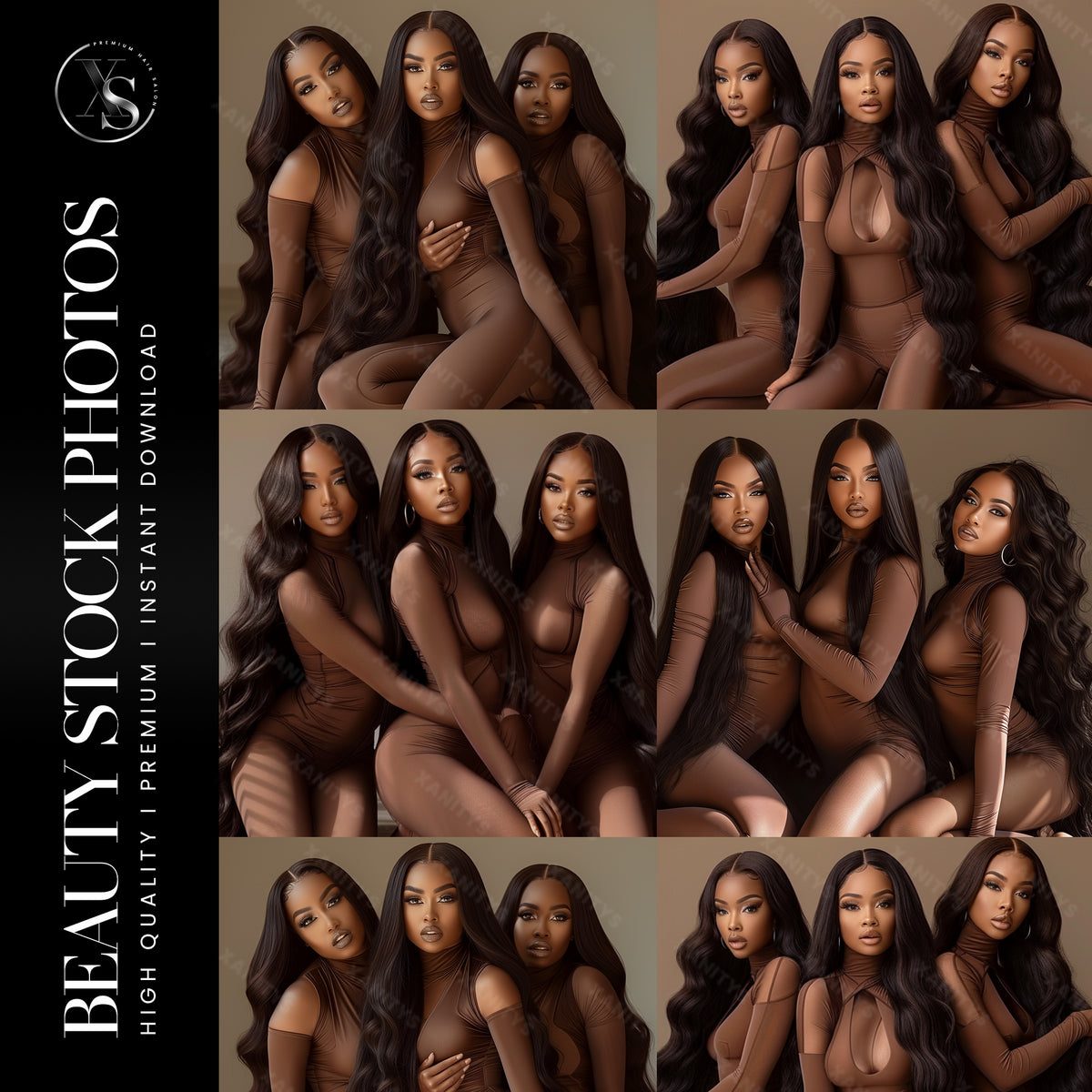 Hair Stock Photos - 3 women