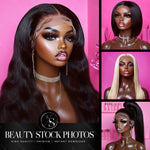 Beauty Hair Wigs Stock Photos