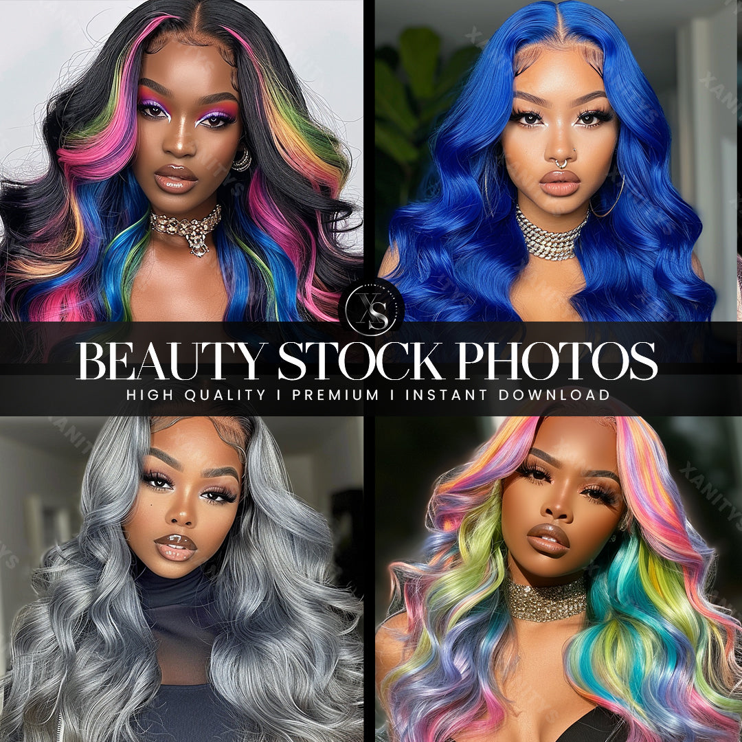 Black Woman Lace Wig Stock Photos | Volume 6