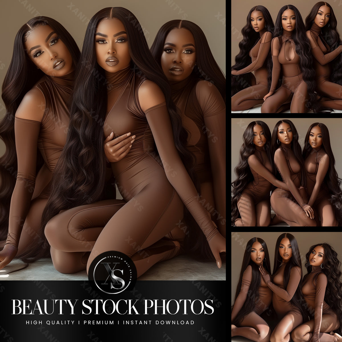 Hair Stock Photos - 3 women