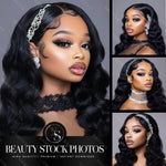 Classic Curly Hair Stock Photos