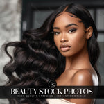 Body Wave Hair Stock Photo