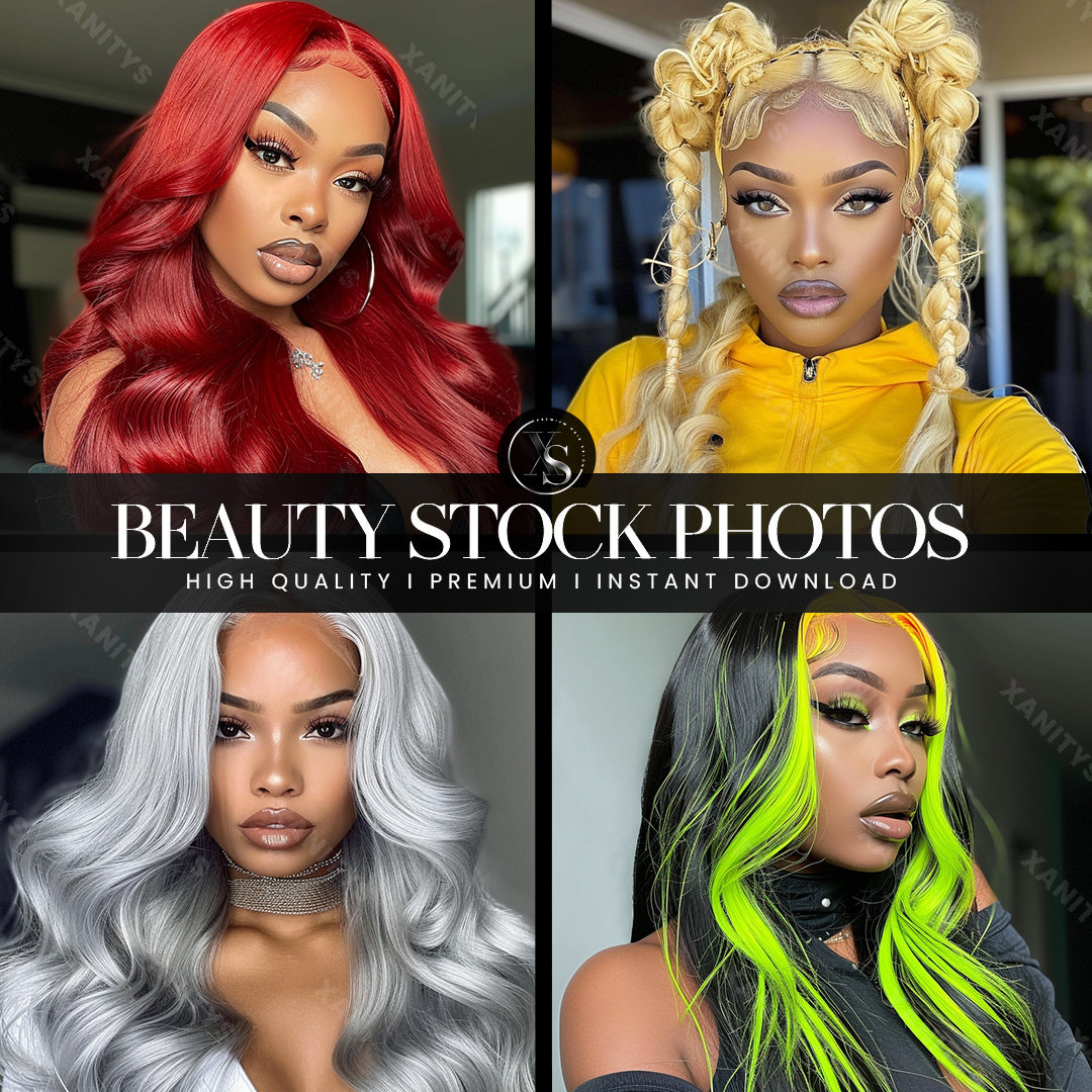 Black Woman Lace Wig Stock Photos | Volume 3