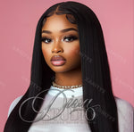 Solo Black Straight Hair Stock Photo