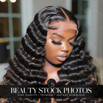 Deep Wave Hair Stock Photo