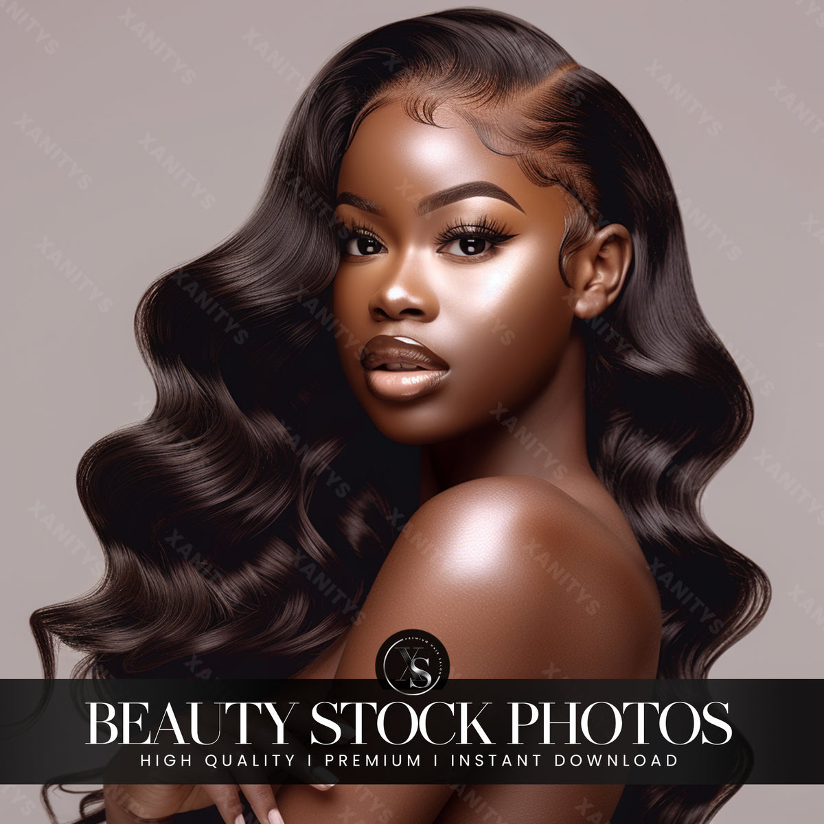 Curly Hair Stock Photo - V2