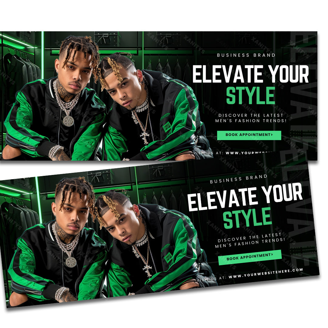 DIY Mens Clothing Website Design Template