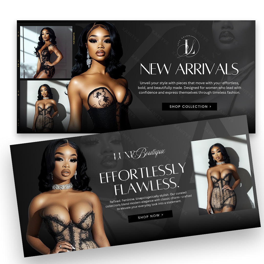 Clothing Website Design Shopify Store Package - 'Boujie'
