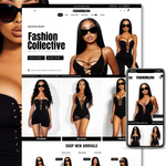 Clothing Shopify Theme with editable canva banners for a clothing brand.