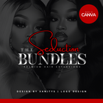 DIY Logo Template - Customizable Hair Logo Design for Business Branding | 'Bundles'