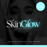 DIY Skincare Logo Template - Customizable Skincare Logo Design | 'Skin Glow'
