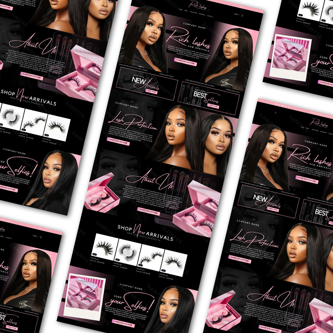 DIY Lash Extensions Website Package