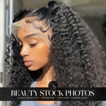 Lace Frontal Wig Stock Photo