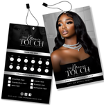 Hair Extensions Bundle Hang Tag Design | CUSTOM
