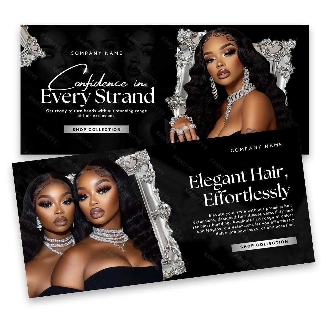 DIY Hair Extensions Website Package