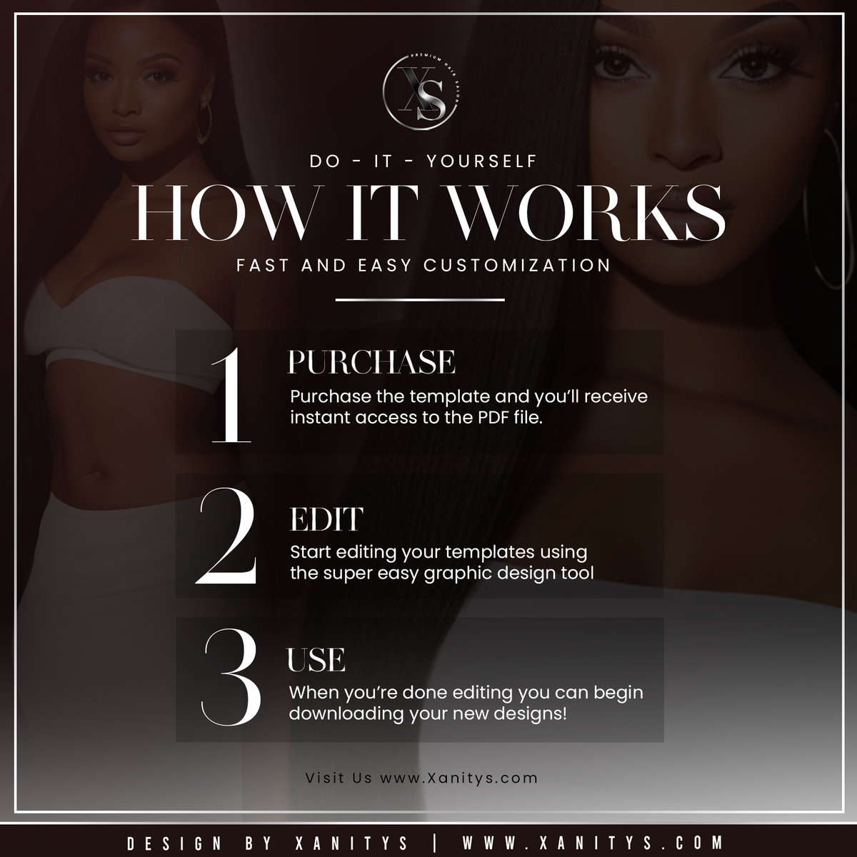 DIY Hair Extensions Price List Flyer