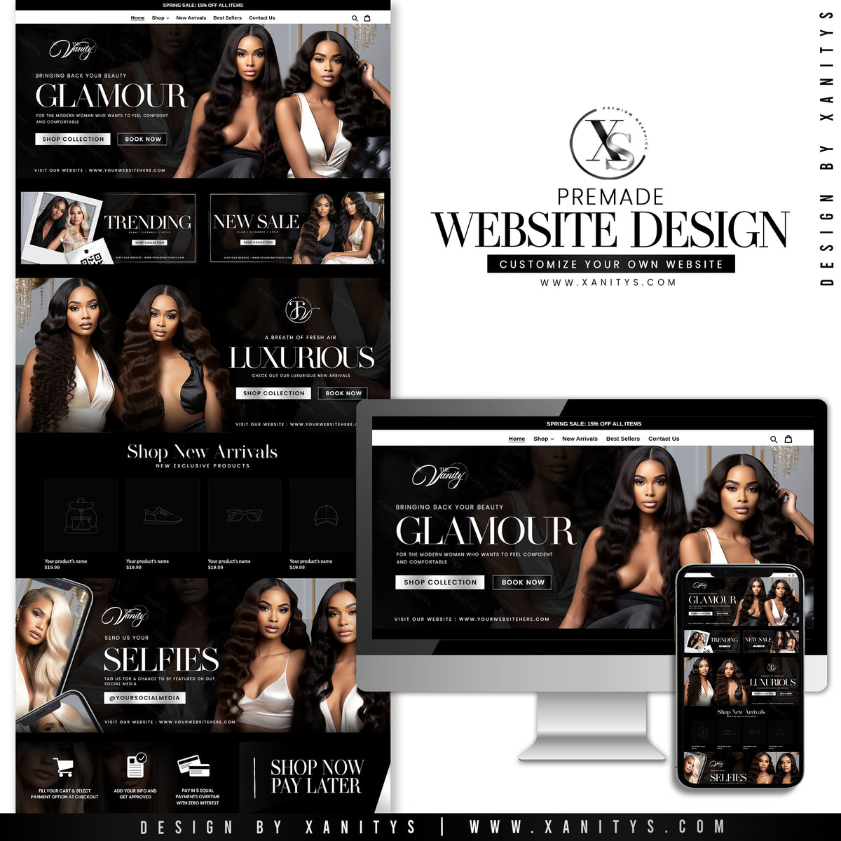 Glam Boutique Shopify Theme Store Design