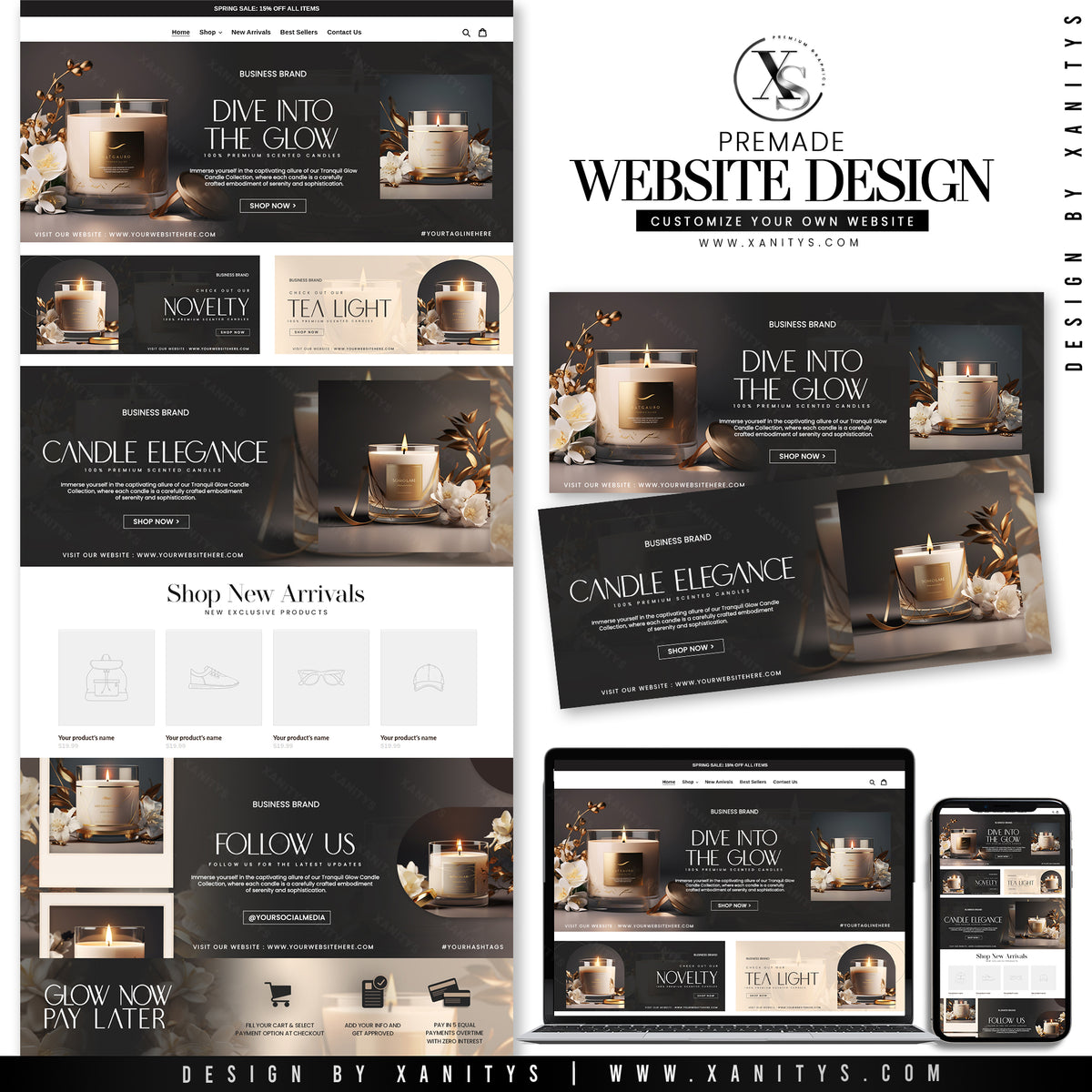 Candle Website Design Shopify Theme Store