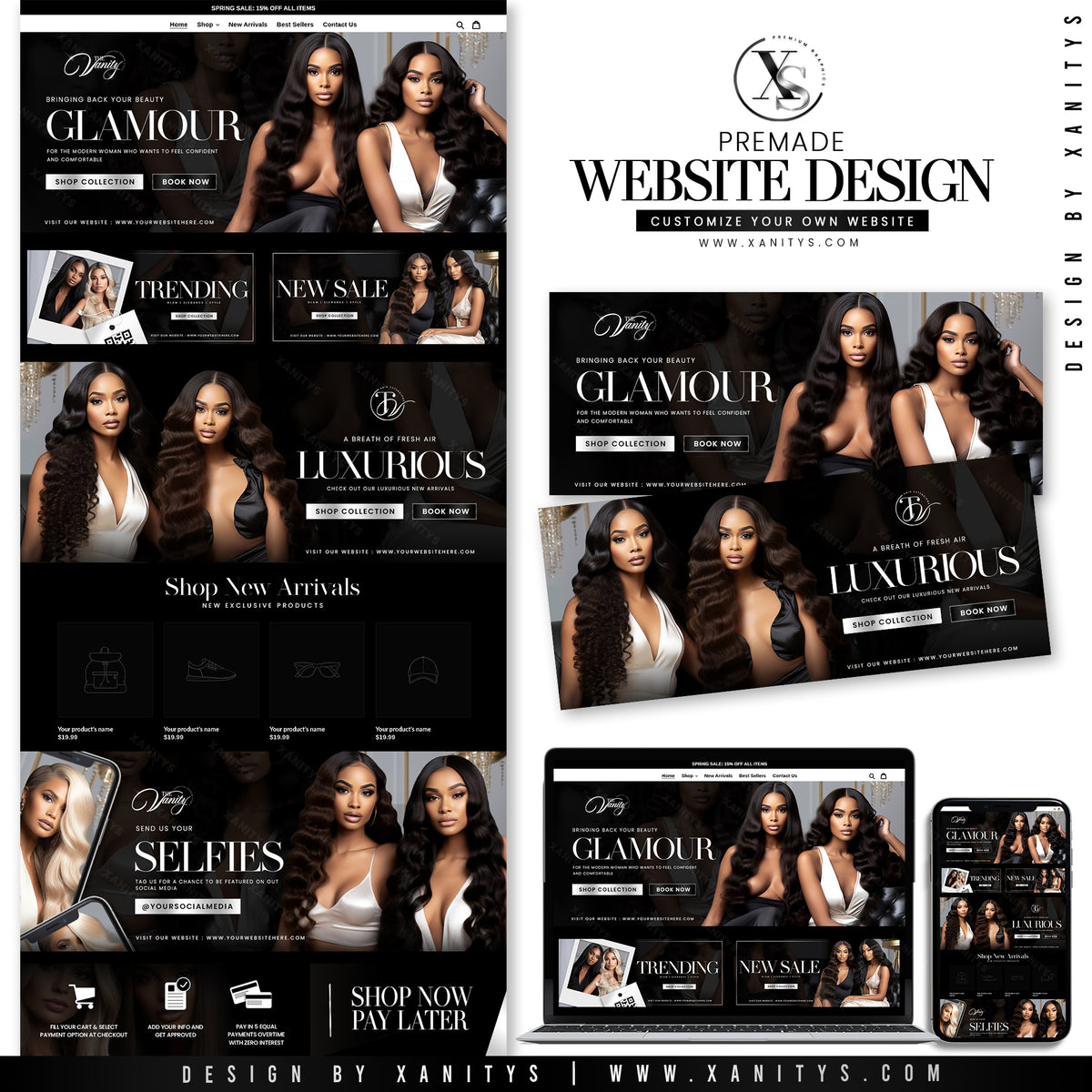 Glam Boutique Shopify Theme Store Design