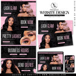 Lash Extensions Website Design Shopify Store