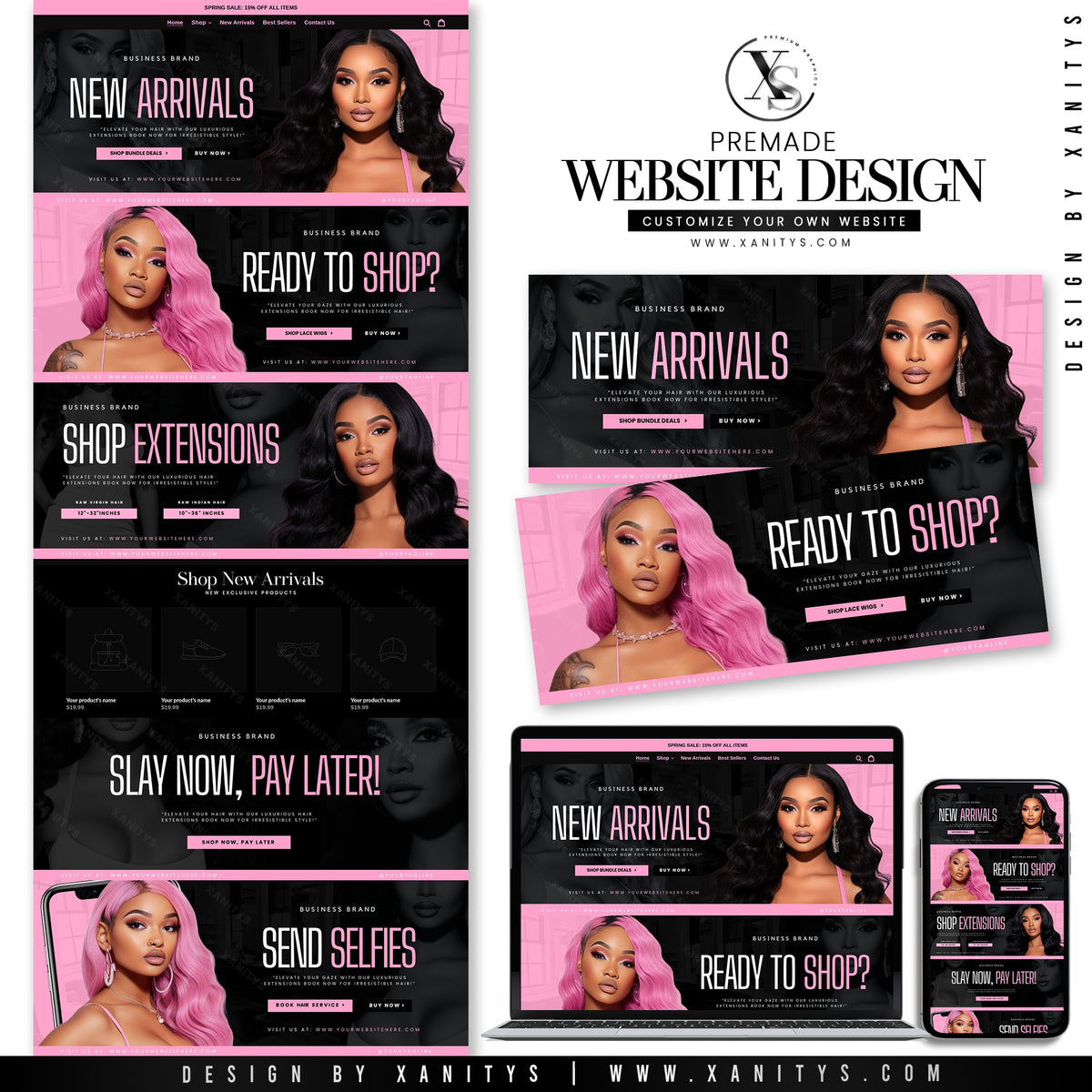 Luxe Extensions Website Design Shopify Store