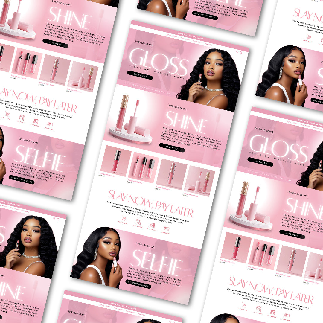 Beauty Shopify Theme with custom collection and product pages