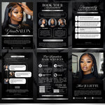 Acuity Scheduling Template, Hair Stylist Acuity Scheduling Template, Hair Stylist Branding, Hairstylist Website, Acuity Canva Template