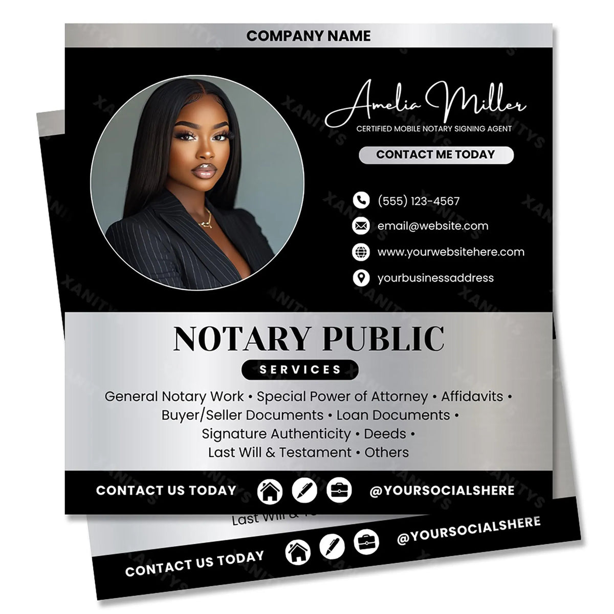 Notary Templates Bundle, Notary Logo, Notary Flyer, Notary Website, Notary Marketing, Mobile Notary Canva, Notary Invoice, Notary Business