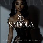 DIY Logo Template – Stylish Clothing & Hair Salon Logo Design | Fashion, Hairstylist & Boutique Branding | Editable Canva Template | Sadola