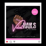 DIY Nail Logo Template – Editable Canva Logo for Nail Techs, Salons & Beauty Brands | Premade Business Logo | Velvet Nails