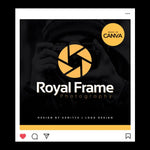 DIY Photography Logo Template – Editable Canva Logo Design for Photographers & Creatives | Royal Frame