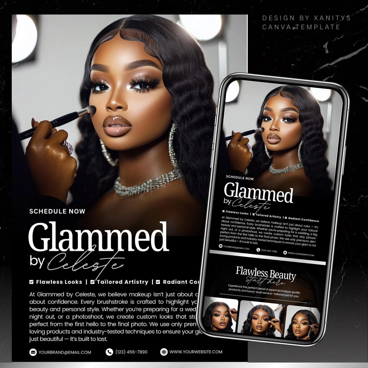 Acuity Scheduling Template Makeup Artist, Cosmetics Acuity Scheduling Template, Makeup Artist Branding, Makeup Artist Booking Website