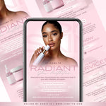 Acuity Scheduling Template Skincare Esthetician Booking Site Template, Esthetician Website, Medspa Website Canva Template, Skincare Branding | Radiant