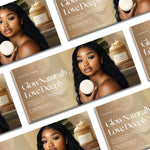 Skincare Website Design Banner Templates, Body Butter Website Design, Esthetician Website Design, Skincare banners, Skincare branding