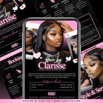 Acuity Scheduling Template, Hair Stylist Acuity Scheduling Template, Hair Salon Website, Hairstylist Website, Acuity Canva Template