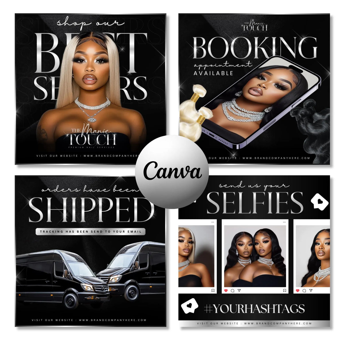 Hair Flyer, Hair Booking Flyer, Hair Social Media, Canva Hair template, Hairstylist Flyer, Hair Extensions Flyer, Hair Website Flyers