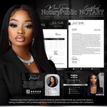 Notary Templates Bundle, Notary Logo, Notary Flyer, Notary Website, Notary Marketing, Mobile Notary Canva, Notary Invoice, Notary Business