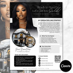 Real Estate Flyer, Realtor Introduction Letter,Realtor Flyer, Real Estate Marketing, Realtor Canva, Real Estate Templates