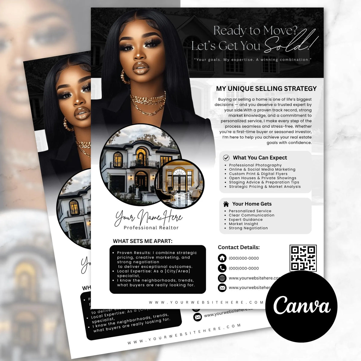 Real Estate Flyer, Realtor Introduction Letter,Realtor Flyer, Real Estate Marketing, Realtor Canva, Real Estate Templates