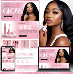 designLuxury Lip Gloss Website Design for beauty businesses and online stores