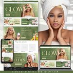 Premium Skincare Website Template for beauty brands built with Shopify