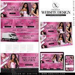 Pink Glam Boutique Website Design Template Shopify Theme Store